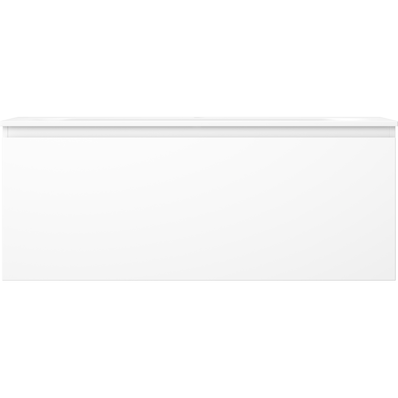Mexen Orio Badezimmerschrank 120 cm mit Waschbecken Vela, 1 Schublade, weiß matt - 91A10-12047-1-BF01-W23M01