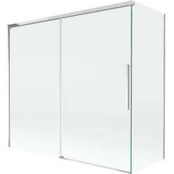 Mexen Rox Duschwand, 2-flügelig, verschiebbar 170 + 75 x 150 cm, transparent, Chrom - 8C9-170-075-01-00