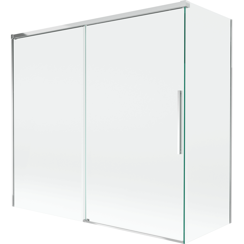 Mexen Rox Duschwand, 2-flügelig, verschiebbar 170 + 75 x 150 cm, transparent, Chrom - 8C9-170-075-01-00