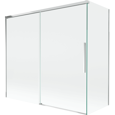Mexen Rox Duschwand, 2-flügelig, verschiebbar 170 + 75 x 150 cm, transparent, Chrom - 8C9-170-075-01-00