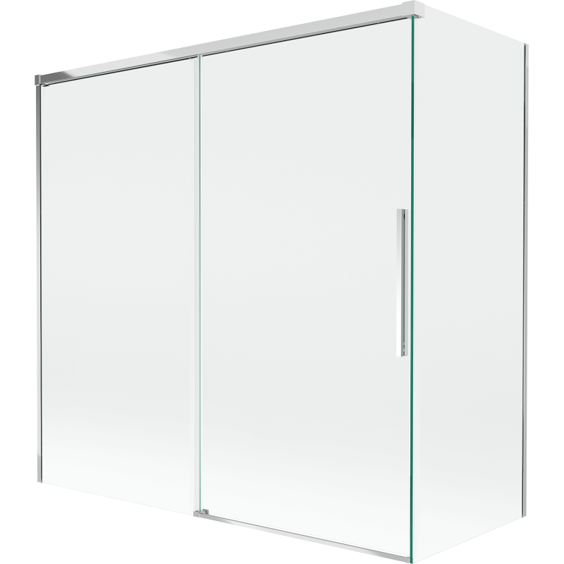 Mexen Rox Duschwand 2-flügelig verschiebbar 160 + 80 x 150 cm, transparent, Chrom - 8C9-160-080-01-00