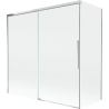Mexen Rox Duschwand 2-flügelig verschiebbar 160 + 80 x 150 cm, transparent, Chrom - 8C9-160-080-01-00