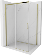 Mexen Omega Schiebeduschkabine 100 x 80 cm, transparent, gold - 825-100-080-50-00