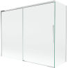 Mexen Rox Duschabtrennung, 2-flügelig, 190 + 80 x 150 cm, transparent, Chrom - 8C9-190-080-01-00