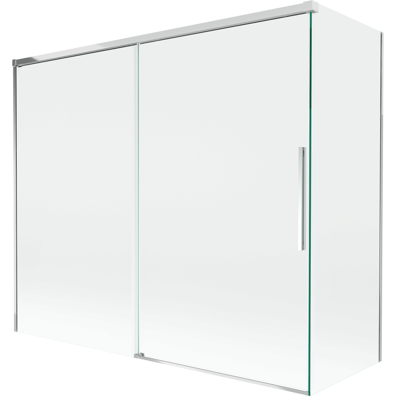 Mexen Rox Duschwand 2-flügelig verschiebbar 180 + 90 x 150 cm, transparent, chrom - 8C9-180-090-01-00
