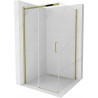 Mexen Omega Schiebeduschkabine 100 x 100 cm, transparent, gold - 825-100-100-50-00