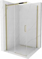 Mexen Omega Schiebeduschkabine 100 x 100 cm, transparent, gold - 825-100-100-50-00