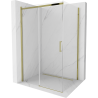Mexen Omega verschiebbare Duschkabine 110 x 70 cm, transparent, gold - 825-110-070-50-00