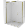 Mexen Omega Schiebeduschkabine 110 x 100 cm, transparent, golden - 825-110-100-50-00