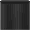 Mexen Rivel Badezimmerschrank 50 cm mit Waschbecken Otis, 1 Schublade, geriffelt, schwarz matt - 91A20-05047-1-BF71-W18M71