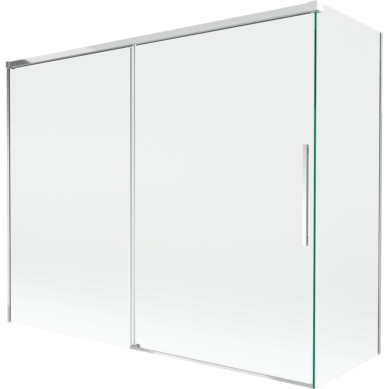 Mexen Rox Zwei-Falttür-Duschabtrennung 190 + 90 x 150 cm, transparent, Chrom - 8C9-190-090-01-00
