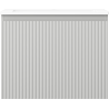 Mexen Rivel Badezimmerschrank 60 cm mit Waschbecken Otis, 1 Schublade, geriffelt, grau matt/weiß matt