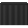 Mexen Rivel Badezimmerschrank 60 cm mit Waschbecken Otis, 1 Schublade, gerillt, schwarz matt - 91A20-06047-1-BF71-W18M71