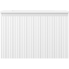 Mexen Rivel Badezimmerschrank 70 cm mit Waschbecken Otis, 1 Schublade, geriffelt, weiß matt - 91A20-07047-1-BF01-W18M01