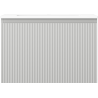 Mexen Rivel Badezimmerschrank 70 cm mit Waschbecken Otis, 1 Schublade, geriffelt, grau matt/weiß matt