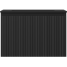 Mexen Rivel Badezimmerunterschrank 70 cm mit Waschbecken Otis, 1 Schublade, geriffelt, schwarz matt - 91A20-07047-1-BF71-W18M71