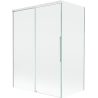 Mexen Rox Duschabtrennung, 2-flügelig, 120 + 70 x 150 cm, transparent, weiß - 8C9-120-070-20-00