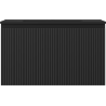 Mexen Rivel Badezimmer-Schrank 80 cm mit Waschbecken Otis, 1 Schublade, gerillt, schwarz matt - 91A20-08047-1-BF71-W18M71