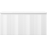 Mexen Rivel Badezimmerschrank 100 cm mit Waschbecken Otis, 1 Schublade, gerillt, weiß matt - 91A20-10047-1-BF01-W18M01