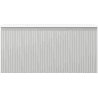 Mexen Rivel Badezimmerschrank 100 cm mit Waschbecken Otis, 1 Schublade, geriffelt, grau matt/weiß matt