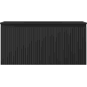 Mexen Rivel Badezimmerschrank 100 cm mit Waschbecken Otis, 1 Schublade, gerillt, schwarz matt - 91A20-10047-1-BF71-W18M71