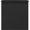 Mexen Rivel Badezimmerschrank 45 cm mit Waschbecken Vela, 1 Schublade, geriffelt, schwarz matt - 91A20-04547-1-BF71-W23M71