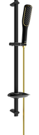 Mexen DB49 verschiebbares Duschset, schwarz/gold - 785494584-57