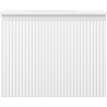 Mexen Rivel Badezimmerunterschrank 60 cm mit Waschbecken Vela, 1 Schublade, geriffelt, weiß matt - 91A20-06047-1-BF01-W23M01