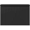 Mexen Rivel Badezimmermöbel 70 cm mit Waschbecken Vela, 1 Schublade, geriffelt, schwarz matt - 91A20-07047-1-BF71-W23M71