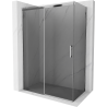 Mexen Omega Schiebedusche 140 x 80 cm, Graphit, Chrom - 825-140-080-01-40