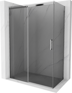 Mexen Omega Schiebedusche 140 x 80 cm, Graphit, Chrom - 825-140-080-01-40