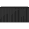 Mexen Rivel Badezimmerschrank 90 cm mit Waschbecken Vela, 1 Schublade, geriffelt, schwarz matt - 91A20-09047-1-BF71-W23M71