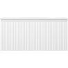 Mexen Rivel 100 cm Badezimmerschrank mit Vela-Waschbecken, 1 Schublade, geriffelt, weiß matt - 91A20-10047-1-BF01-W23M01