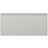 Mexen Rivel Badezimmerschrank 100 cm mit Waschbecken Vela, 1 Schublade, gerillt, grau matt/weiß matt