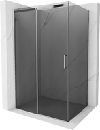 Mexen Omega Schiebeduschkabine 160 x 100 cm, Graphit, Chrom - 825-160-100-01-40