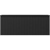 Mexen Rivel Badezimmerschrank 120 cm mit Waschbecken Vela, 1 Schublade, geriffelt, schwarz matt - 91A20-12047-1-BF71-W23M71