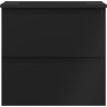 Mexen Orio Badezimmerunterschrank 50 cm mit Waschbecken Otis, 2 Schubladen, schwarz matt - 91A10-05047-2-BFF71-W18M71