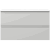 Mexen Orio Badschrank 80 cm mit Waschbecken Otis, 2 Schubladen, grau matt/weiß matt - 91A10-08047-2-BFF62-W18M01