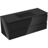 Mexen Orio Badezimmerschrank 120 cm mit Waschbecken Otis, 2 Schubladen, schwarz glänzend/schwarz matt