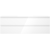 Mexen Orio Badezimmerschrank 140 cm mit Waschbecken Otis, 2 Schubladen, weiß glänzend - 91A10-14047-2-BFF00-W18M00