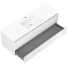 Mexen Orio Badezimmer-Schrank 140 cm mit Waschbecken Otis, 2 Schubladen, weiß matt - 91A10-14047-2-BFF01-W18M01