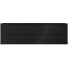 Mexen Orio Badezimmerschrank 160 cm mit Otis-Waschbecken, 2 Schubladen, Schwarz matt - 91A10-16047-2-BFF71-W18M71