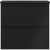 Mexen Orio 50 cm Badezimmerschrank mit Waschbecken Vela, 2 Schubladen, schwarz matt - 91A10-05047-2-BFF71-W23M71