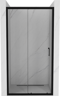 Mexen Apia Schiebeduschtür 130 cm, transparent, schwarz - 845-130-000-70-00