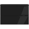Mexen Orio Badezimmerschrank 70 cm mit Waschbecken Vela, 2 Schubladen, schwarz matt - 91A10-07047-2-BFF71-W23M71
