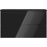Mexen Orio Badezimmermöbel 80 cm mit Waschbecken Vela, 2 Schubladen, schwarz glänzend/schwarz matt - 91A10-08047-2-BFF70-W23M71