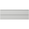 Mexen Orio Badezimmerschrank 140 cm mit Waschbecken Vela, 2 Schubladen, grau matt/weiß matt - 91A10-14047-2-BFF62-W23M01