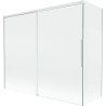Mexen Rox Badewannenfaltwand 2-flügelig verschiebbar 180 + 80 x 150 cm, transparent, weiß - 8C9-180-080-20-00