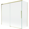 Mexen Rox Duschwand 2-flügelig, verschiebbar 170 + 70 x 150 cm, transparent, gold - 8C9-170-070-50-00