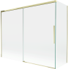 Mexen Rox Duschwand 2-flügelig verschiebbar 190 + 80 x 150 cm, transparent, gold - 8C9-190-080-50-00